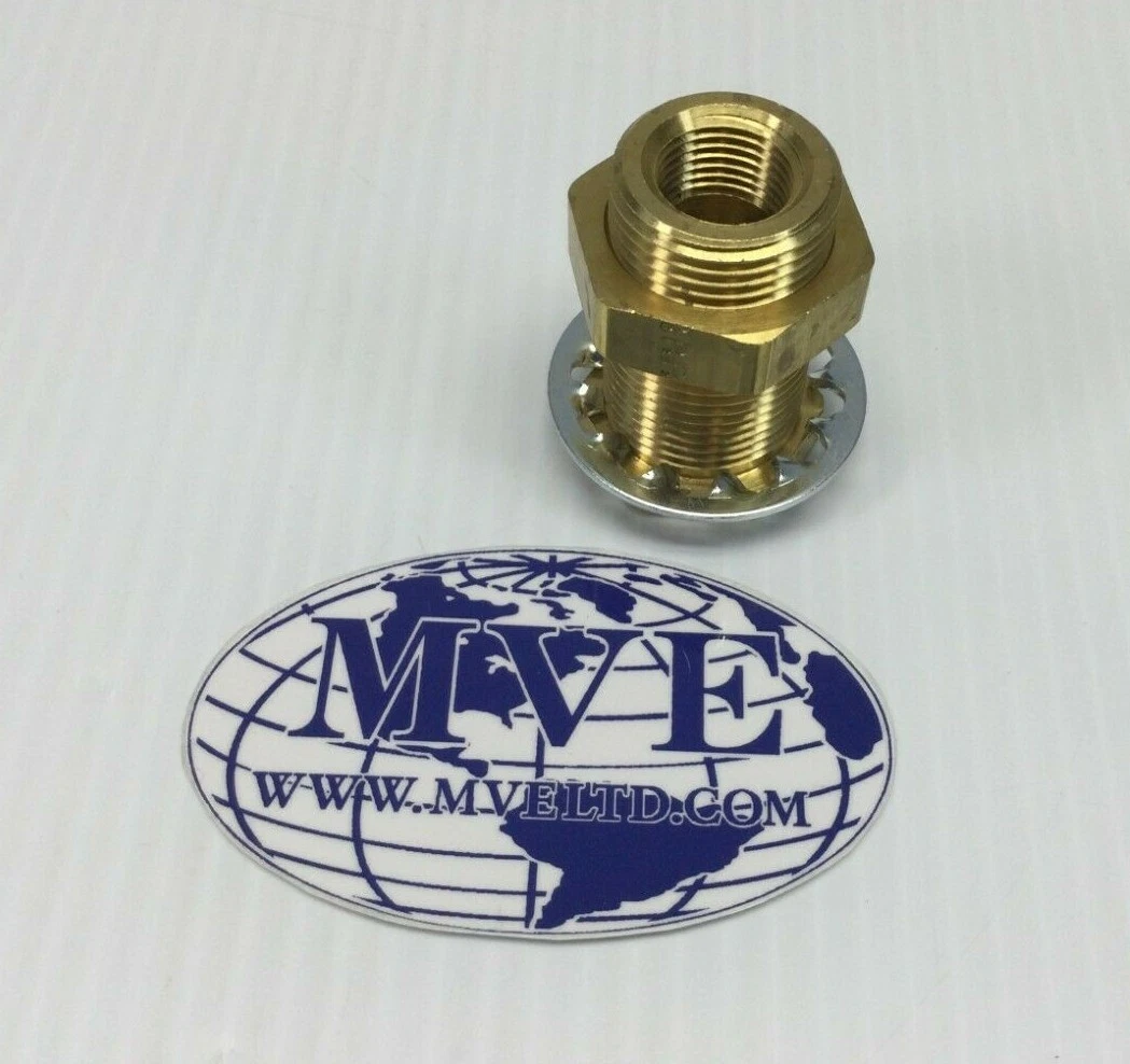 LOT OF 75 PARKER BRASS 8164663 E12989 PIPE THREADED FITTING LOCK  