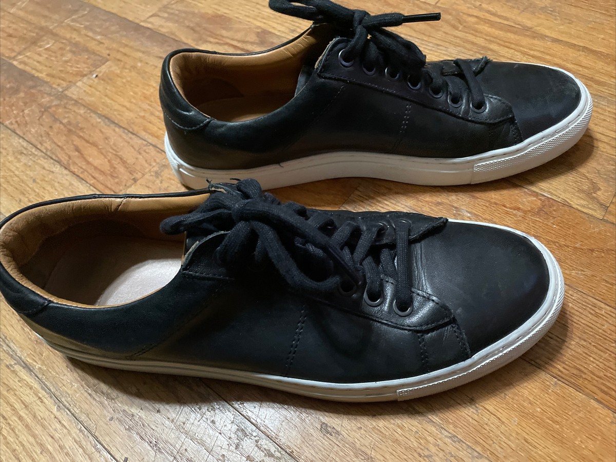 Charles Tyrwhitt Black Leather Trainer Sneakers Size 11 | eBay