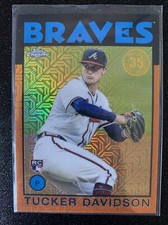 2021 TOPPS SERIES 2 Tucker Davidson 1986 ROOKIE Orange REFRACTOR /25