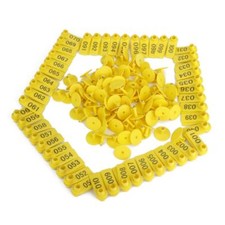 100 Sets Vieh Tier Hund Schaf Ohrmarke 001-10...