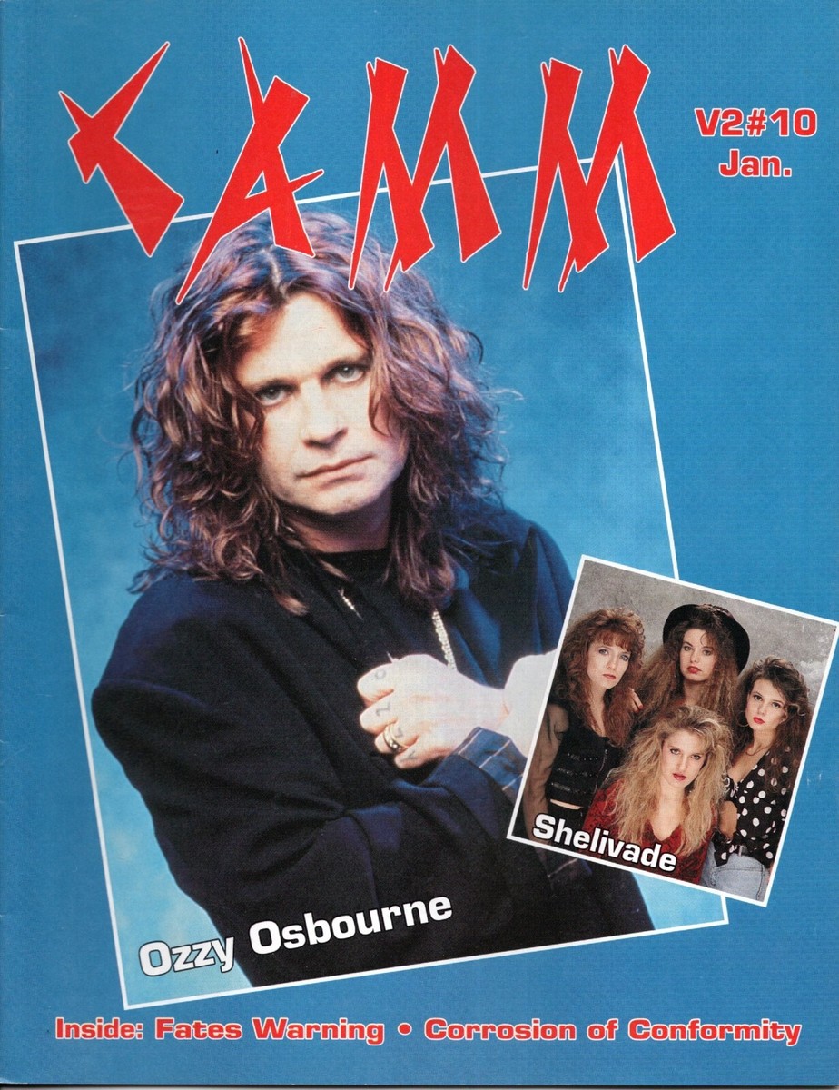 CAMM Music Magazine Jan. 1991 with Ozzy Osbourne, Shelivade, Fates