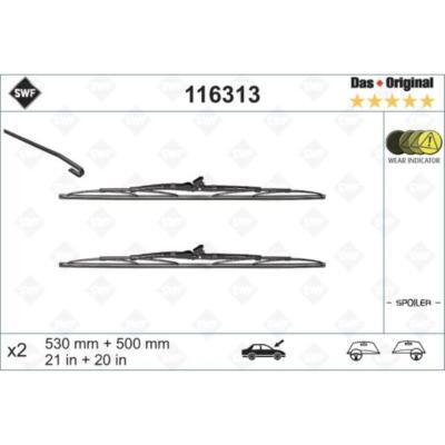 SWF Wischblatt Scheibenwischer vorne für Audi A4 8D2 B5 BMW 3er Compact E36