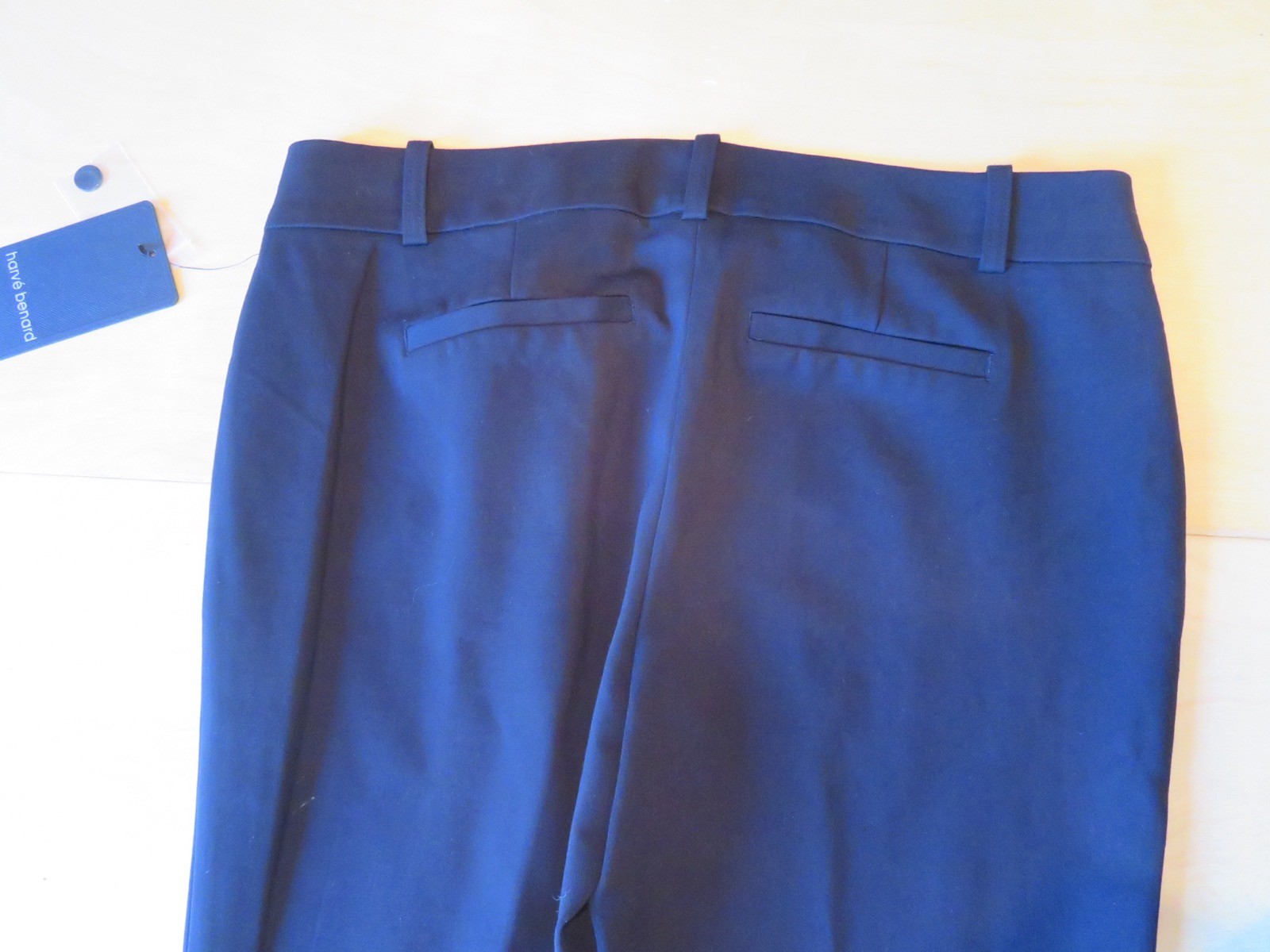 New Women's Harve Benard Stretch Black Dress Pants Slim Leg Tapered Fit