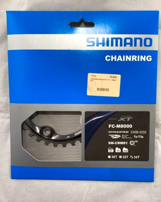 Shimano Deore XT Kettenblatt 1x11 mit 32 Zähne, SM-CRM8 32T für FC-M8000