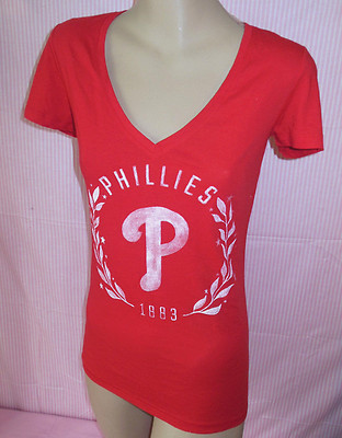 T-shirt Victoria's Secret PINK – Philadelphia Phillies, Rouge, Neuf Avec étiquette