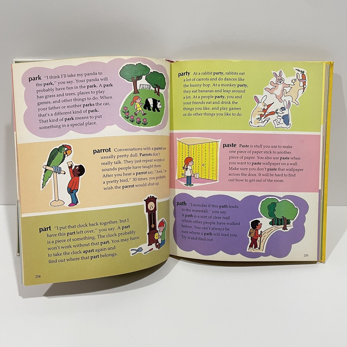 Vtg 1974 The My-Fun-With-Words Dictionary L-Z, Color Illustrated