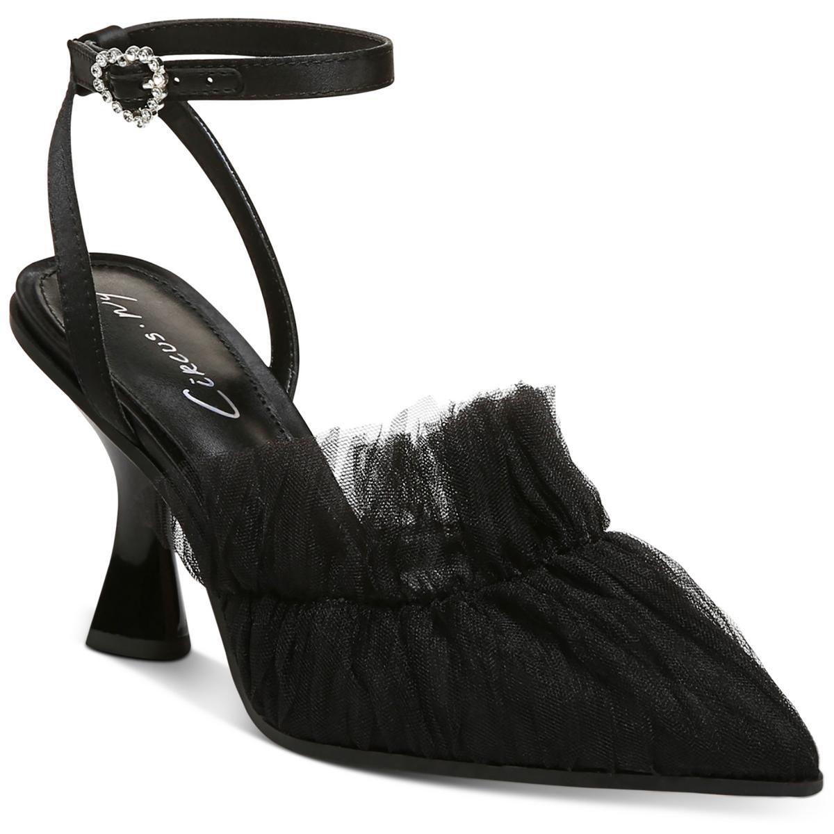 Цирковые женские туфли-лодочки Michelle из тюля с острым носком и пряжкой BHFO 1651