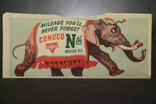 SCARCE Conoco Oil Company, Elephant Lithograph Advertisement, Folding Road Map