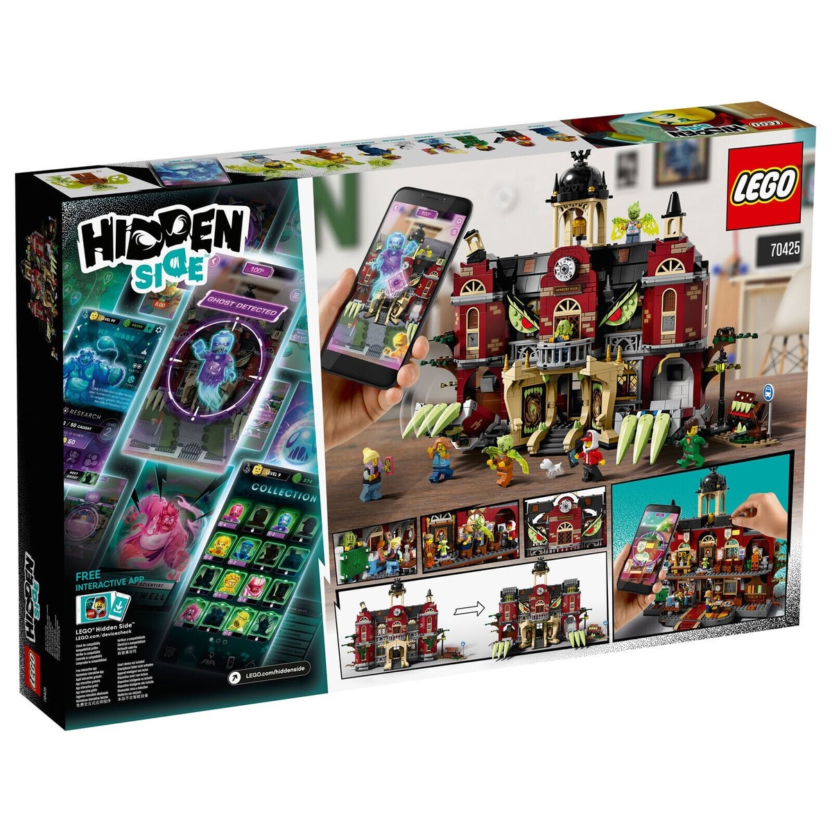 70425 LEGO The Hidden Side Newbury Haunted High School 1474 Pieces Age 9+