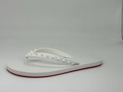 Christian Louboutin LOUBI Spikes Studded Flip Flop Flat