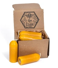 100% Pure Beeswax Lantern Candles (12 Hours Burn Time Each) - All Natural