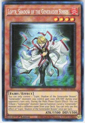 Loptr Shadow of the Generaider Bosses Collector's Rare RA05-EN016 Yugioh