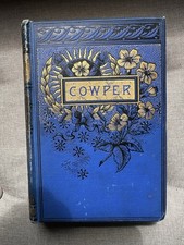 Poems of William Cowper HC W/Gorgeous Victorian Binding: Rare! Jane Austen Fave