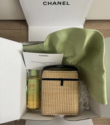 Chanel Beaute  LES BEIGES [ Pouch Only ] Cosmetic Bag Beige + Pixi Beauty set
