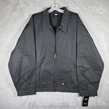 Dickies Eisenhower Jacket Size 3XL Dark Gray Full Zip Work Jacket Unlined NWT