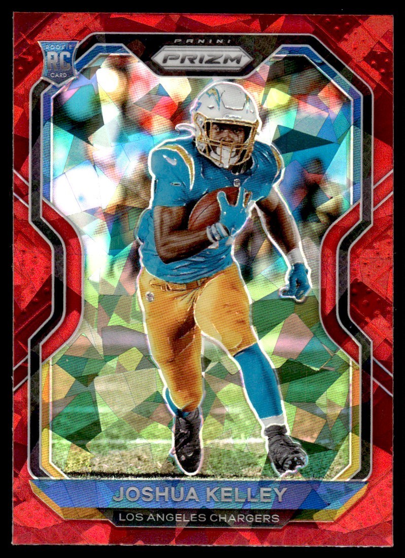 2020 Panini Prizm Red Ice Joshua Kelley Rookie Los Angeles Chargers #326