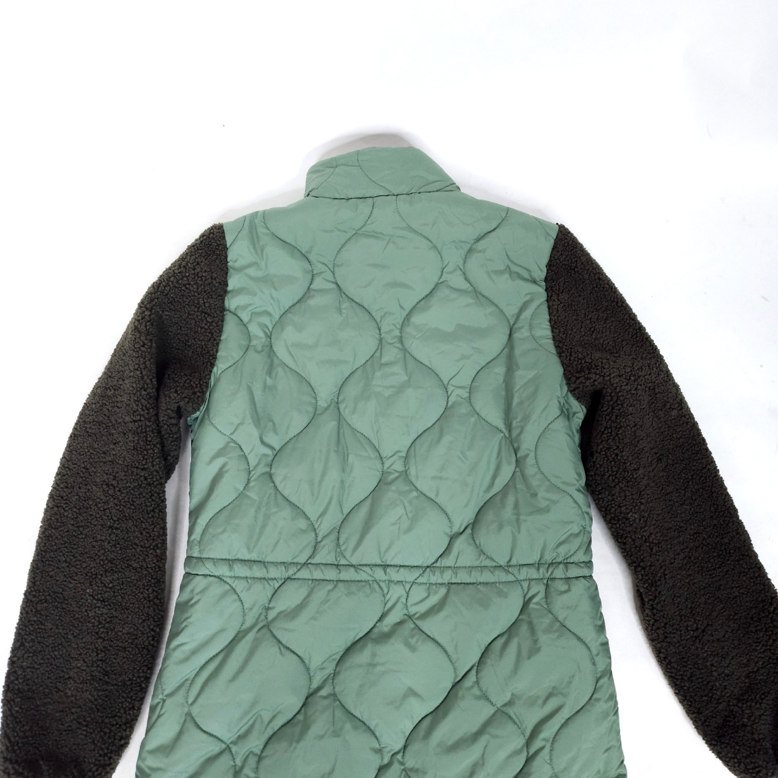 Amazon Essentials Womens Puffer Jacket XS Green Q… - image 4