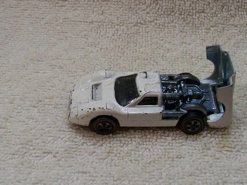 Hot Wheels Redline, 1967 Ford J Car, White with black interior.