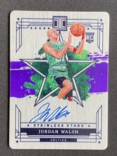 Jordan Walsh 2023-24 Panini Impeccable Stainless Stars Purple Auto RC /49