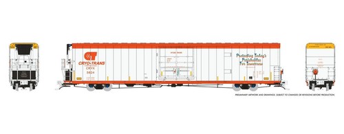 Escala Rapido HO ~ Greenbrier 72' IL Reefer ~ Sonido ~ Cryo-Trans ~ Por qué no #5943 | Zustand: New