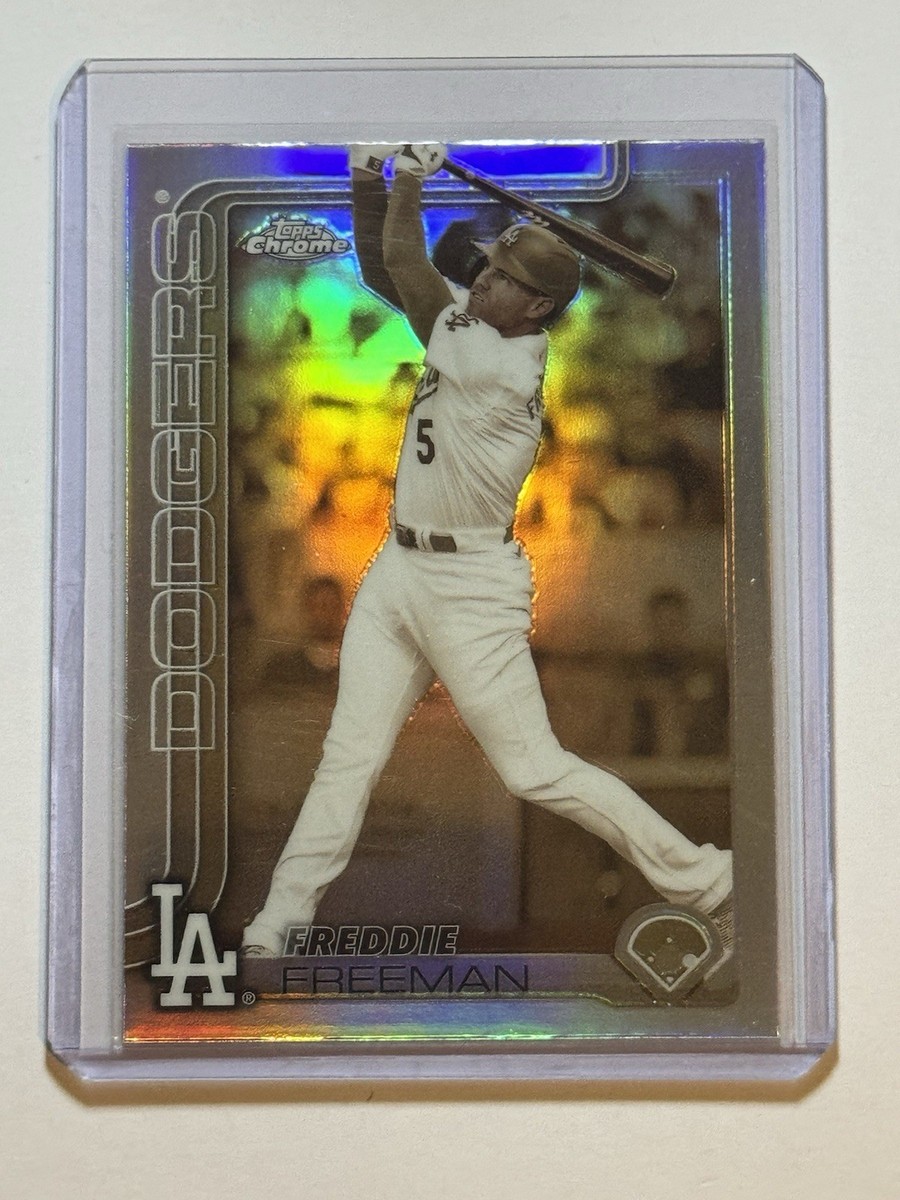 2025 Topps Chrome Baseball Freddie Freeman Sepia Refractor #23 LA