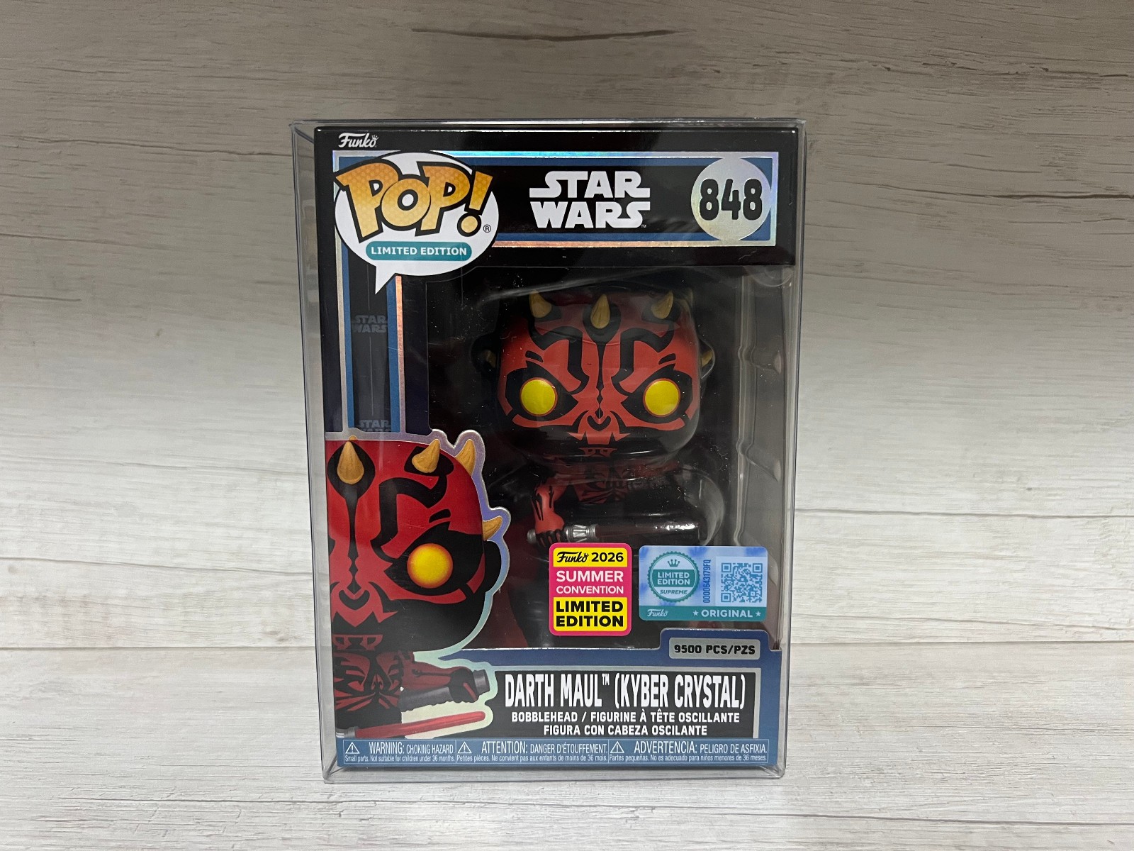 Funko Pop Darth Maul (Kyber Crystal) 848 SDCC2026 Supreme LE 9500PCS + protector