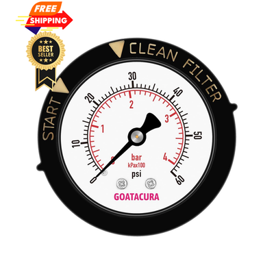 #ad GOATACURA 0 60psi bar Start and Clean Filter Pressure Plastic Case 0 60psi $12.99