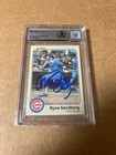 RYNE SANDBERG Autographed 1983 Fleer Rookie BAS Auto Grade 10