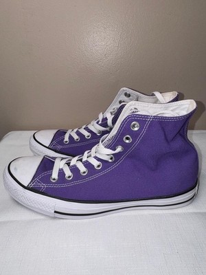Converse Chuck Taylor All Star Sneakers Unisex 7.5 Purple White High Top Lace Up