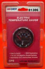 Nos Carquest 81386 Automotive Dash 12 V 130-290 F Electric Temperature Gauge Nos Carquest 81386 Automotive Dash 12 V 130-290 F Electric Temperature Gauge