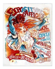 Vintage Exhibition Poster Wall Art - Decorative Art Nouveau Print