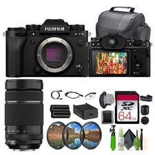 FUJIFILM X-T5 Mirrorless Camera XF 70-300mm f/4-5.6 R LM OIS WR Lens More