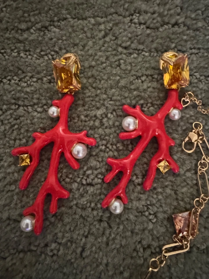 New Kate Spade Reef Treasure Charm Necklace, Bracelet and Earrings WOW! - Image 3 of 4