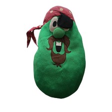 Vintage Veggietales Larry the Cucumber Pirate Big Idea 18in Stuffed Plush