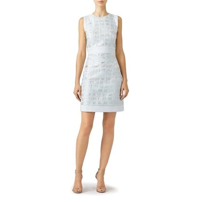 GENNY ($325) Blue Metallic Embossed Padded Sleeveless Mini Dress 10 | eBay GENNY ($325) Blue Metallic Embossed Padded Sleeveless Mini Dress 10 | eBay