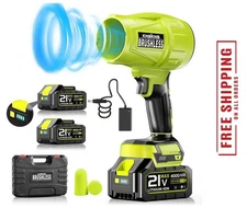 Seese Cordless Handheld Violent Fan/Leaf Blower + 2 Batteries/Charger/Case