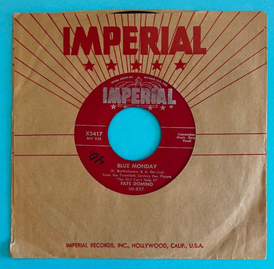 Fats Domino - 45RPM - Blue Monday, What's the Reason I'm Not Pleasing You - 1956