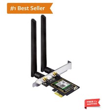 WiFi 6E AX5400 PCIe WiFi Card for Desktop PC Intel AX210 Bluetooth 5.3, , 802...