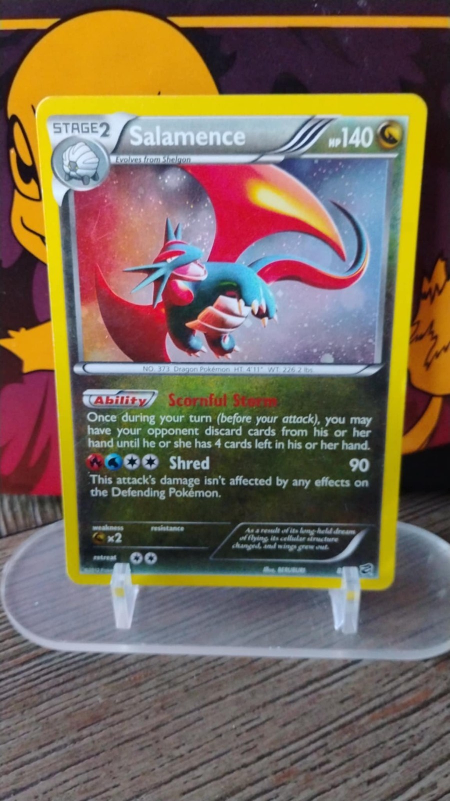 SALAMENCE Dragon Vault POKEMON Black & White Series Holo 2012 Trading Card 8/20