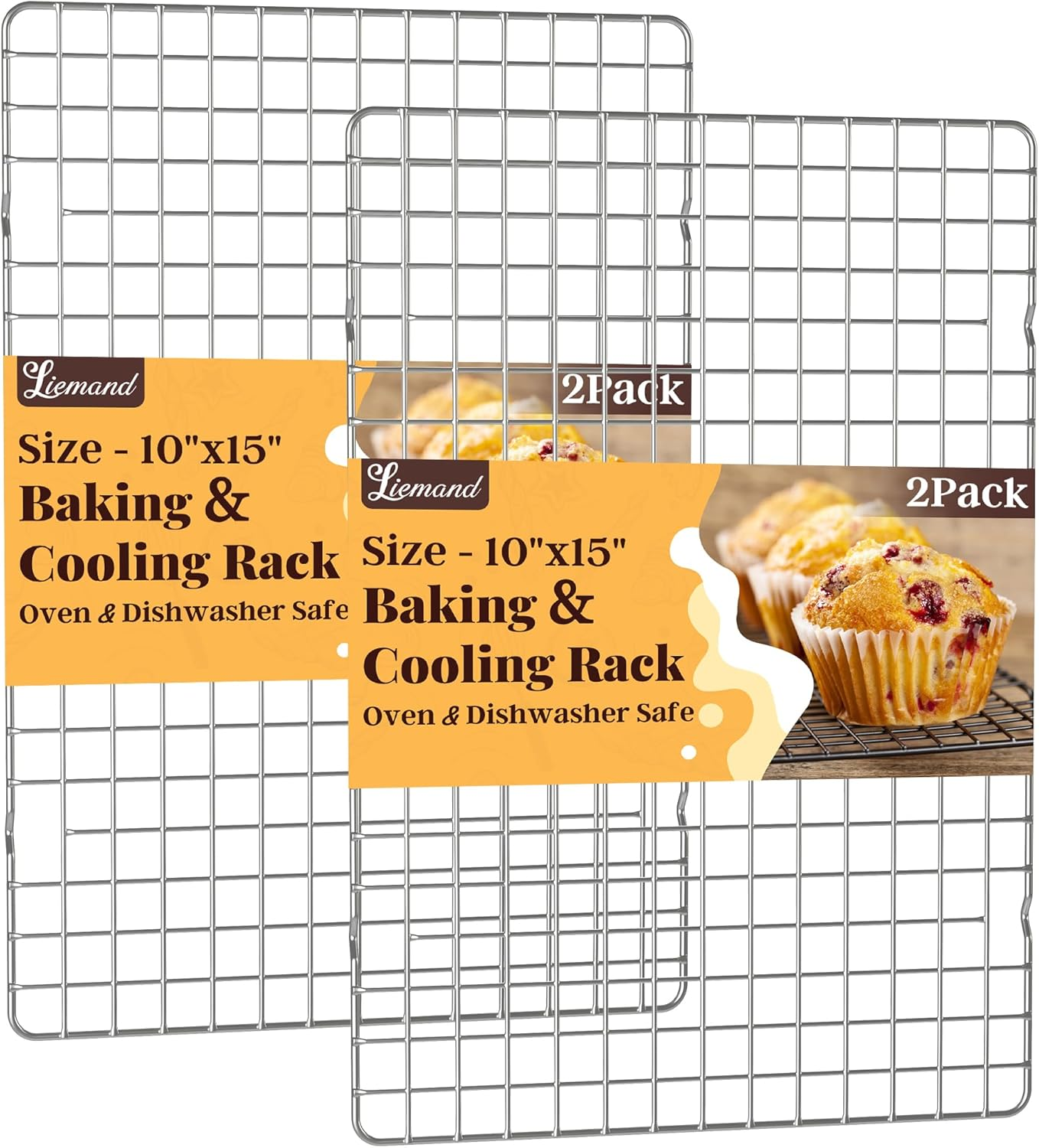 Stainless Steel Wire Baking Rack 10x15 Inch 2-2