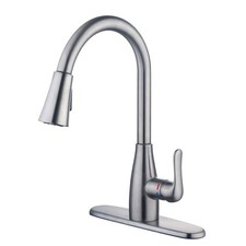 Glacier Bay McKenna Single-Handle Pull Down Sprayer Kitchen Faucet in SS