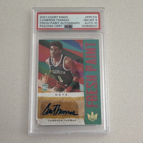 Panini 2021-22 Court Kings Cameron Thomas RC Fresh Paint Auto PSA 8/10 /199