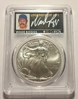 2020 SILVER EAGLE $1 PCGS MS70 FS WADE BOGGS LEGENDS OF LIFE AUTO YANKEES