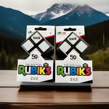 Official Rubik's Mini Cube by Spin Master Games 2x2Small Rubiks Lot Of 2