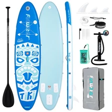 FunWater Inflatable 10'6×33"×6" Ultra-Light (17.6lbs) SUP for All Skill Levels