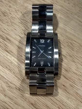 Fossil Arkitekt Men's Stainless Steel Watch FS2982 1990’s Vintage Rectangular