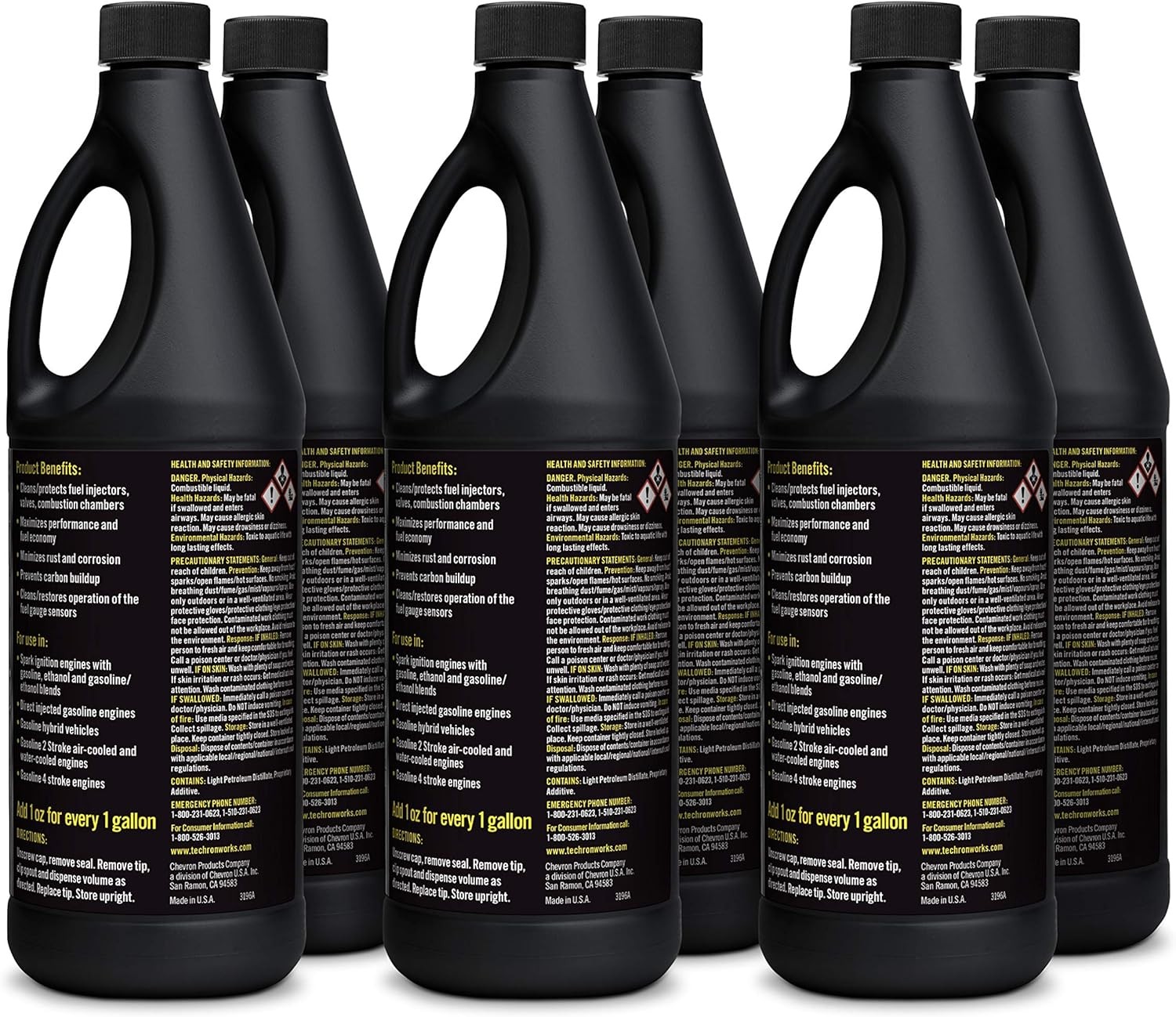 Chevron Techron Concentrate Plus Fuel System Cleaner 32 oz Pack of 6