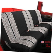 Durable Universal Car Seat Cover for Truck and Car Bench Seats for Full Black