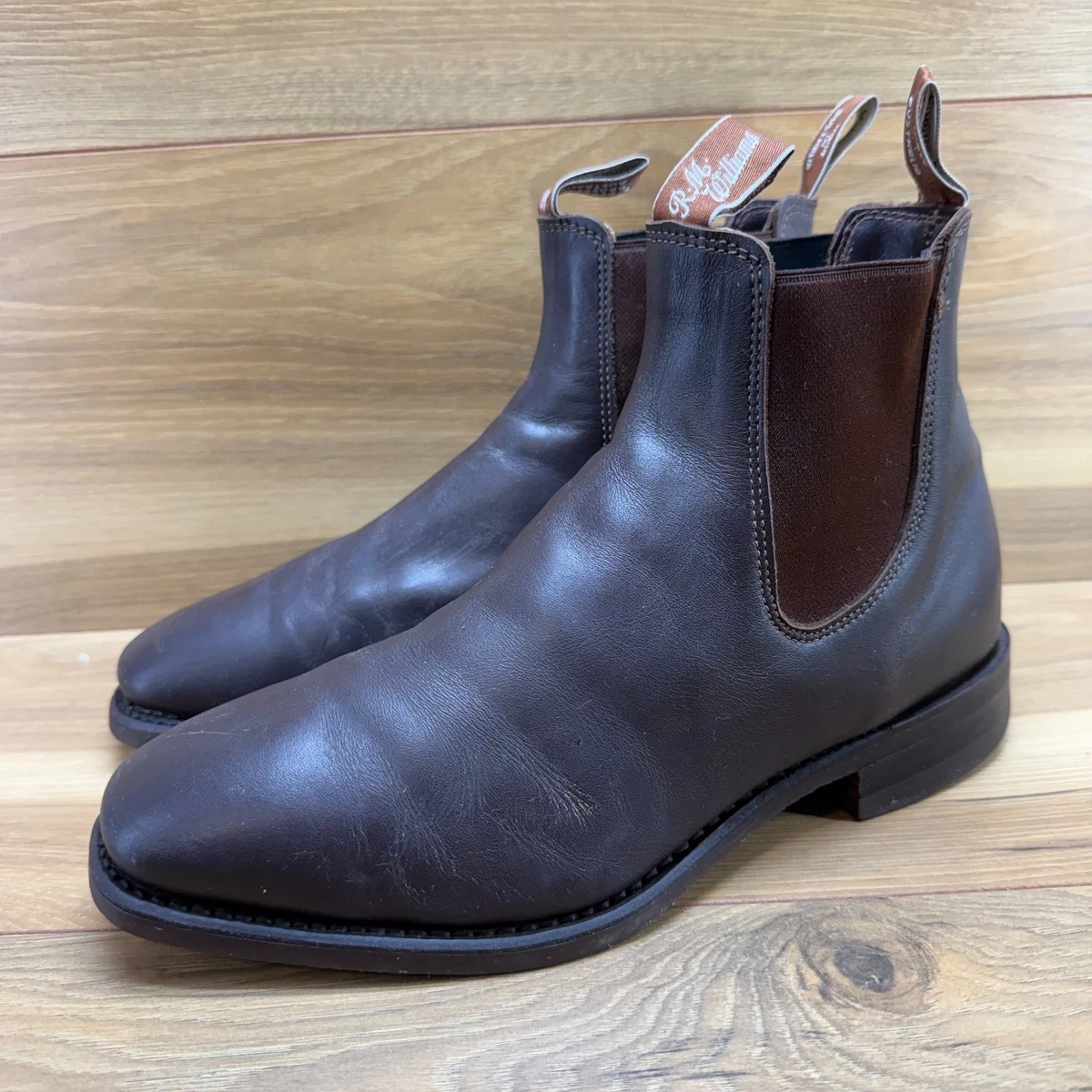 R.M. Williams Leather Upper Brown Boots for Men for Sale 
