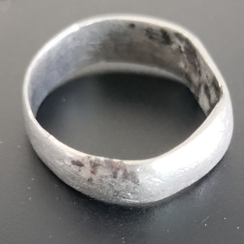 15th-16th Century Medieval Silver Ring! 4 Dots Intaglio, Size 7, 2.84 g, Nice! - Picture 4 of 4